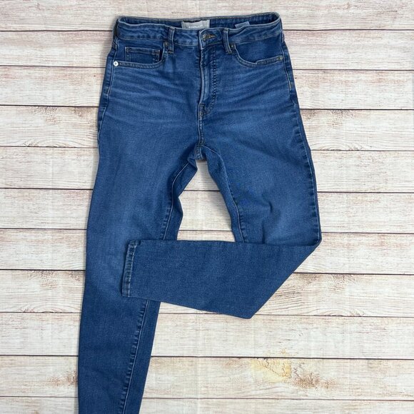 Everlane The Perform High Rise Skinny Jeans Womens 28 Blue Denim Stretch Pants M - Picture 12 of 13